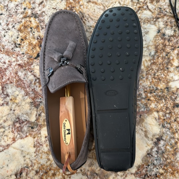 Todd’s gray suede loafers with tassel. Size 10.5. Basically brand new. - Picture 4 of 8